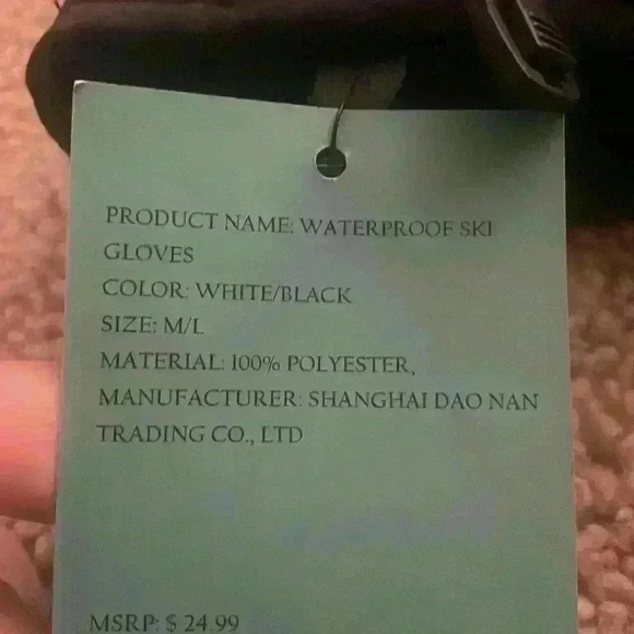 Brand New Tofern Waterproof Ski Mittens - Picture 3 of 3